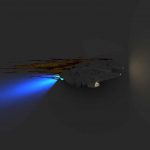 lampe murale star wars faucon millenium