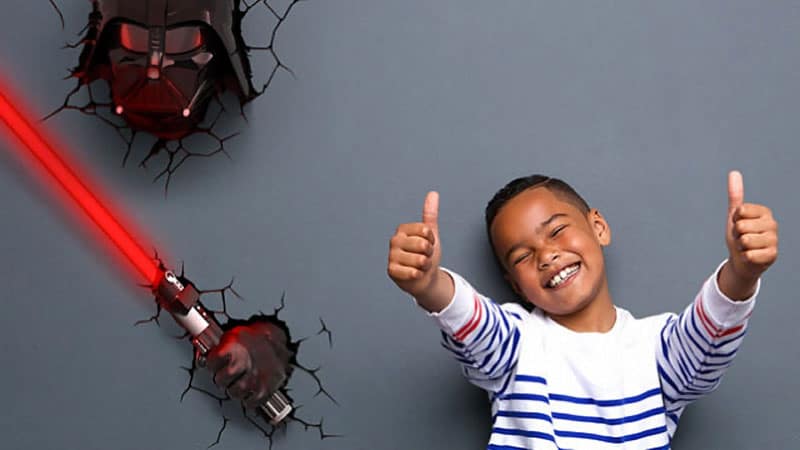 La lampe 3D Star Wars, une applique murale pour votre côté obscur