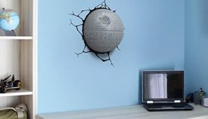 lampe déco star wars 3d étoile de la mort