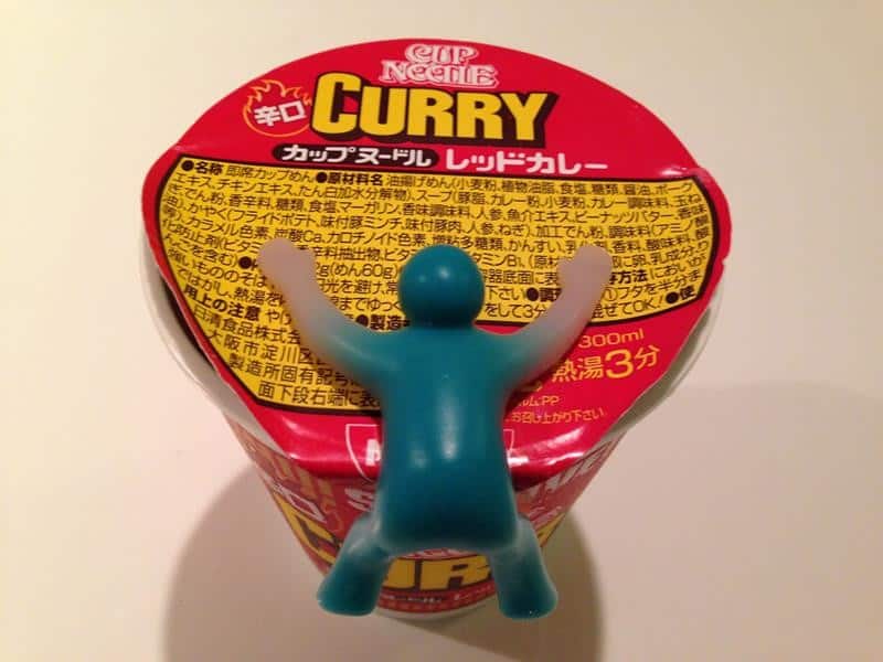 super héro couvercle de nouilles instantanées