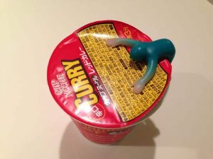 super héro des nouilles japonaises instantanées