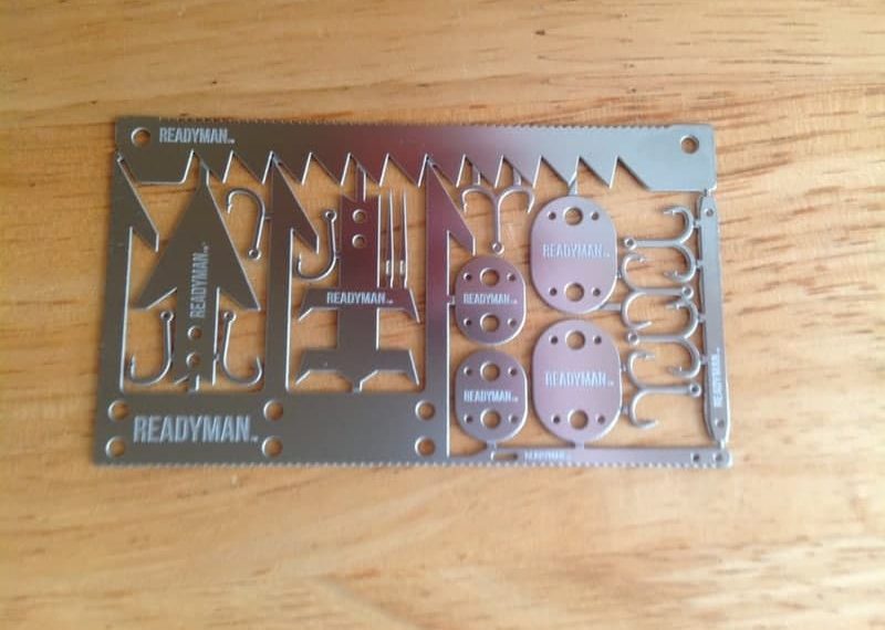 La carte de survie en nature Readyman est un allié discret