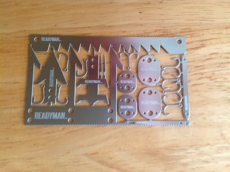 carte de survie en milieu sauvage ready wilderness survival card