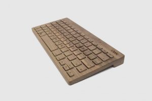 clavier en bois orée 2 bluetooth