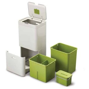 poubelle tri sélectif des déchets Totem 60L Joseph Joseph