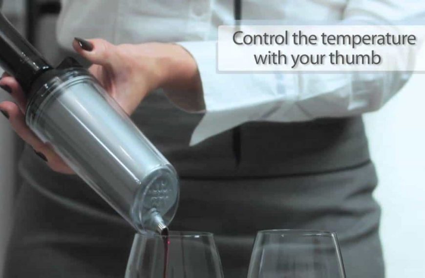 Le rafraichisseur de vin RAVI refroidit instantanément