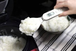 apport calorique du riz mesuré avec cuillère dretec