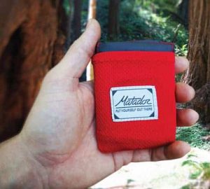 couverture de pique-nique Matador dans la paume de la main