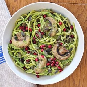 plat réalisé avec le taille légume spiraliseur manuel Kuuk KKS2G