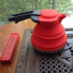bouilloire pliante en silicone