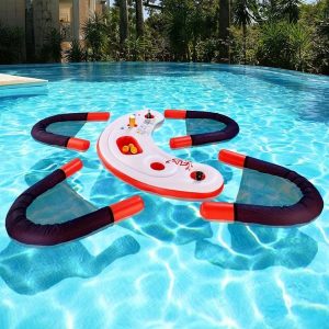 fauteuils et bar gonflables pour piscine