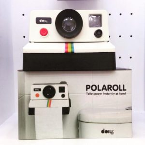 dérouleur papier WC original et design Polaroid pour toilettes Polaroll