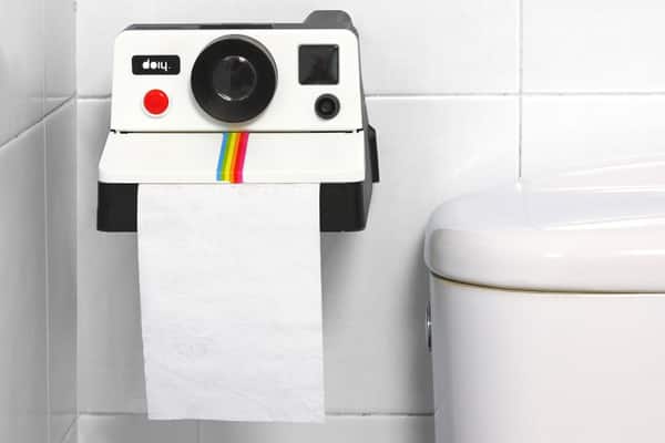 Dérouleur papier WC Polaroid Polaroll : Souriez, le petit oiseau va sortir