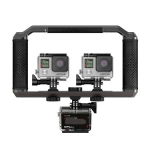 3 GoPro sur la platine Triad Grip