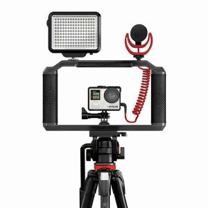 support fixation go pro triad grip de gopole avec accessoires