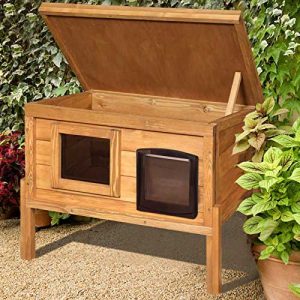 maison pour chat d'extérieur chauffante the hutch company