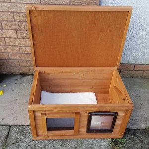 maison pour chat d'extérieur chauffante the hutch company