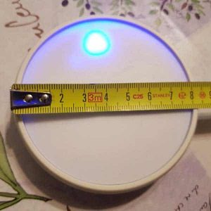 galet dodow et mètre mesurant son diamètre