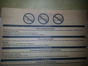 coussin chauffant beurer hk comfort