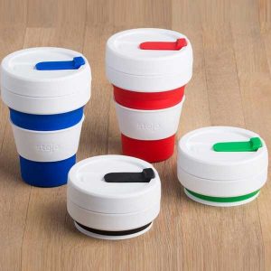 tasse pliable silicone rétractable Stojo