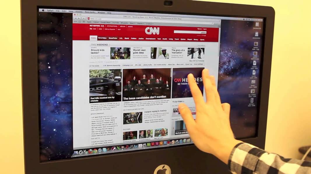 Zorro Macsk, un cadre rendant l’écran du iMac tactile et multitouch