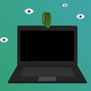 scotch sur webcam ordinateur