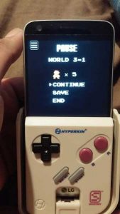 partie de super mario sur smartphone