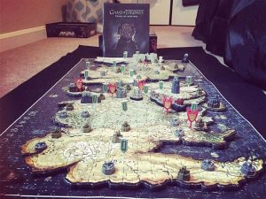 Le puzzle game of thrones westeros 3D terminé et sa boîte