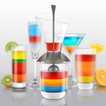 Le verseur Rainbow Cocktail est un appareil pour faire des cocktails à étage